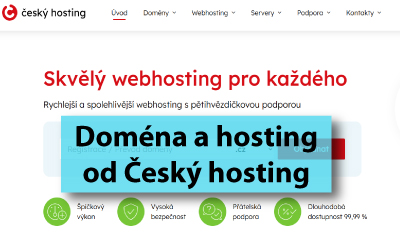 Jak objednat doménu a hosting od Český hosting