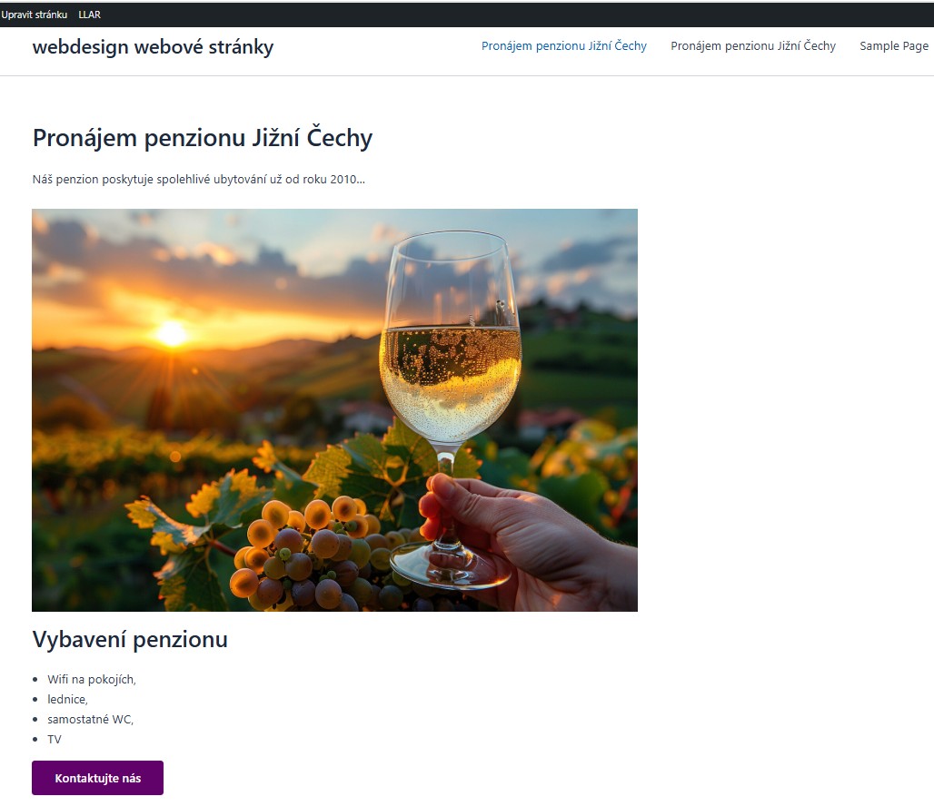 nahled-vytvorene-stranky-v-gutenbergu-wordpress Náhled první vytvořené stránky v Gutenberg editoru