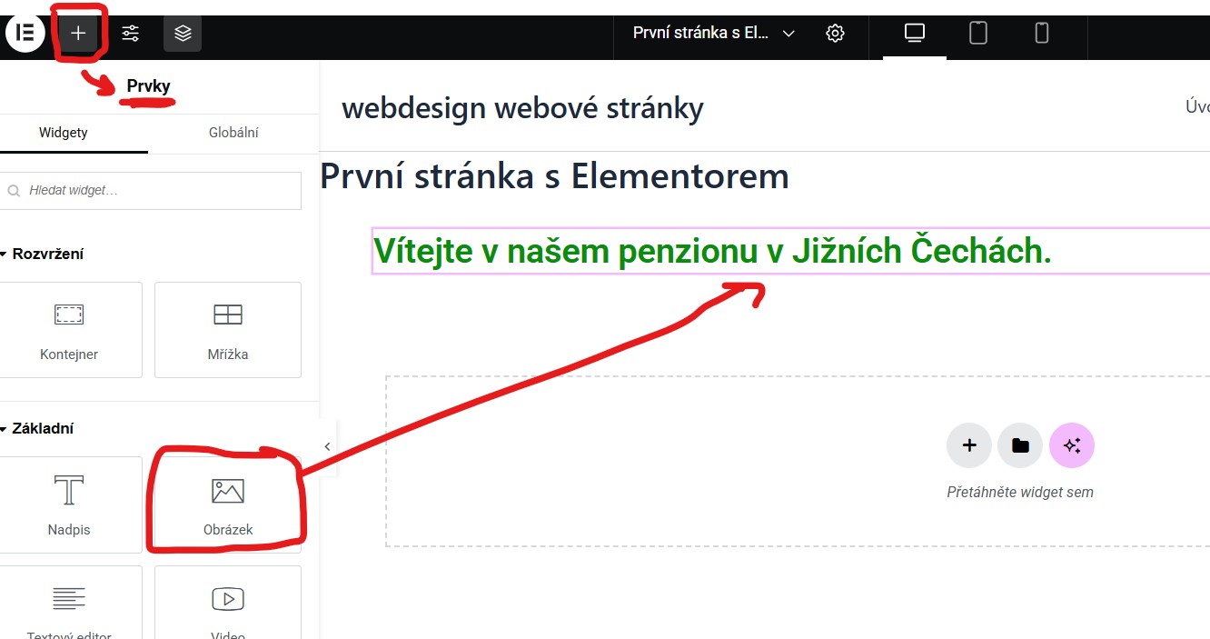 navrat-do-modulu-v-elementoru-a-pridani-obrazku Jak vložit obrázek - základy práce s Elementorem