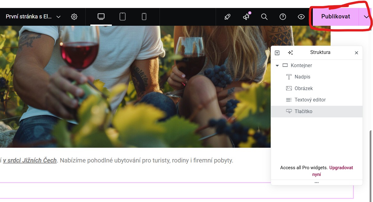 ulozeni-stranky-elementor Uložení stránky - Elementor tvorba první stránky